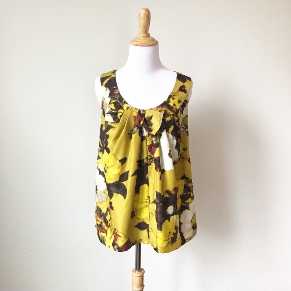 Kate Spade New York Silk sleeveless floral blouse